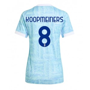 Juventus Teun Koopmeiners #8 Jalkapallovaatteet Naisten Vieraspaita 2025-26 Lyhythihainen